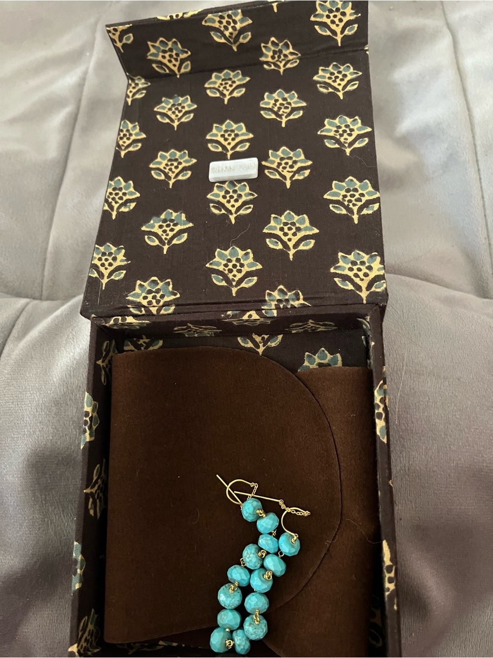 Chan Luu turquoise ladder earrings
